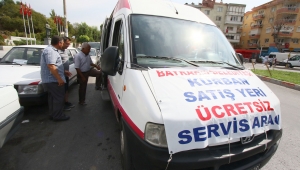 Kurban satış yerlerine ücretsiz servis