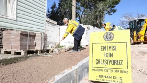 Buca Belediyesi, kentin sokaklarını emek emek yeniliyor 