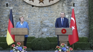 Cumhurbaşkanı Erdoğan: "Sayın Merkel'le yakın diyaloğumuz yalnızca ikili konularda değil, bölgesel meselelere çözümler geliştirilmesine de ciddi katkılar sağladı" 