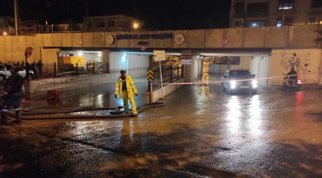 Şiddetli Yağmur'da Başkan ve Ekibi Görev Başında