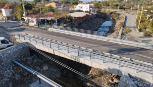 Dikili'nin yeni köprüsü hizmete girdi