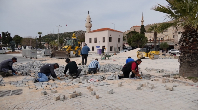 Turizm sezonu öncesi Çeşme yenileniyor