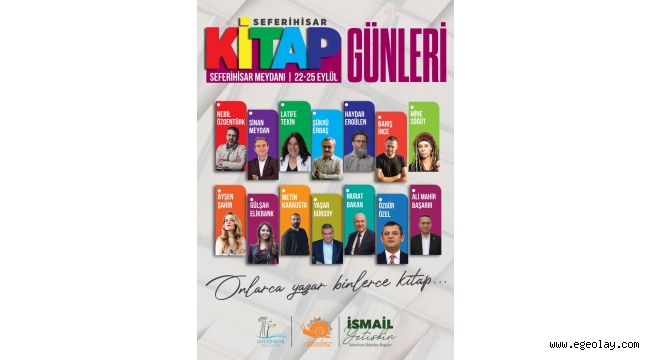 Seferihisar Kitap Günleri 22 Eylül'de başlıyor 