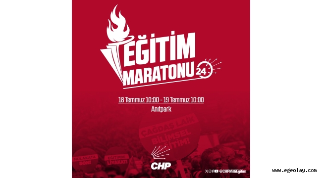 CHP'den 24 Saat Eğitim Maratonu Etkinliği