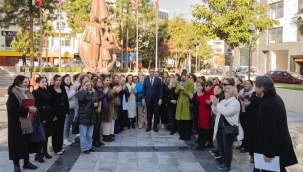 Balçova'dan kadın cinayetlerine tepki 