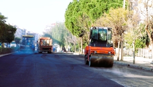 Başkan Tugay söz verdi, 2025 yılı asfalt seferberliğiyle başladı 